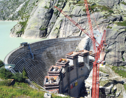 Das imposante Bauwerk auf dem Grimsel wurde besichtigt.