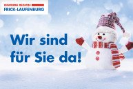 Teaser "Wir sind für Sie da!"