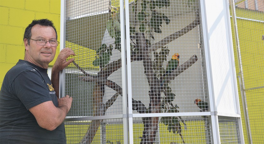 Rolf Lanz vom Vogelpark Ambigua